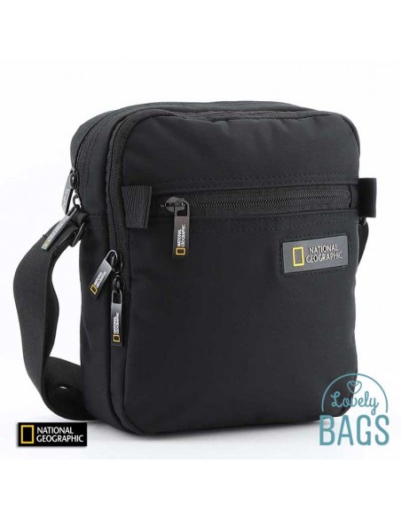 Bandolera negra doble compartimento National Geographic - Mutation