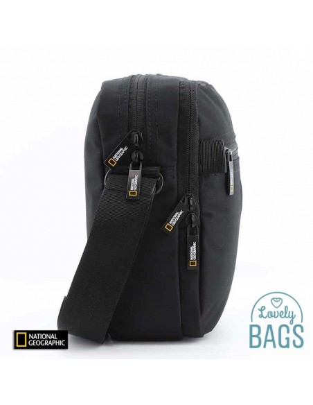 Bandolera negra doble compartiment National Geographic - Mutation
