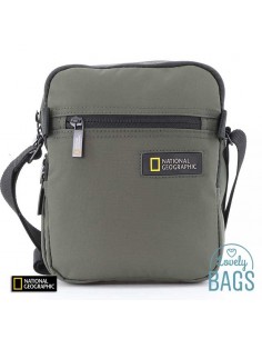 Bandolera verde caqui doble compartimento National Geographic - Mutation