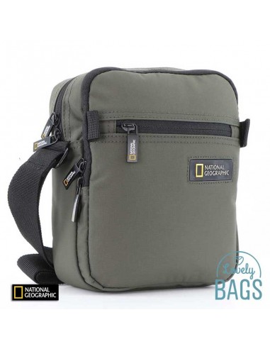 Bandolera verde caqui doble compartimento National Geographic - Mutation