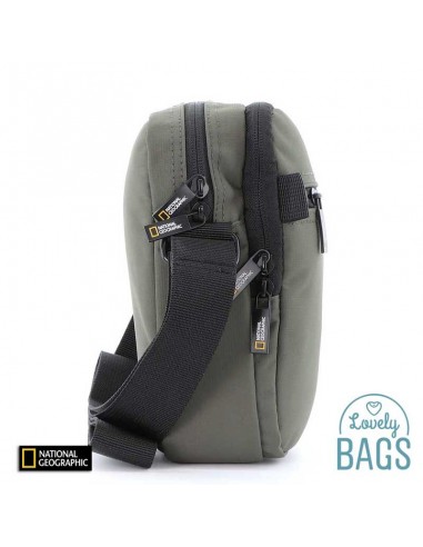 Mala tiracolo verde caqui de duplo compartimento National Geographic - Mutation