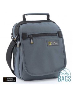 Bandolera gris ecológica con solapa National Geographic - Mutation 2