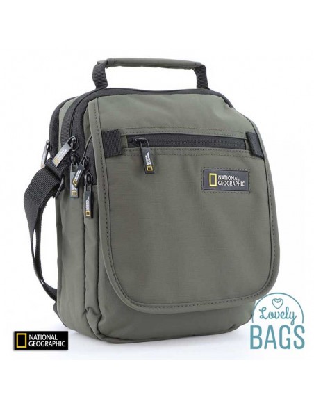 Tiracolo caqui ecológica com aba National Geographic - Mutation