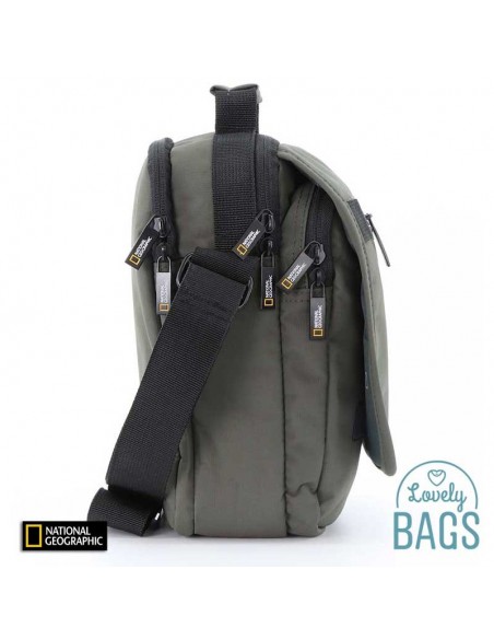 Tiracolo caqui ecológica com aba National Geographic - Mutation