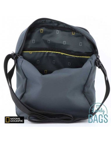 Bolsa tiracolo grande cinzenta ecológica National Geographic - Mutation