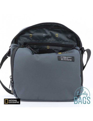 Bolsa tiracolo grande cinzenta ecológica National Geographic - Mutation