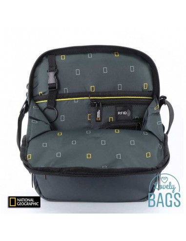 Bolsa tiracolo grande cinzenta ecológica National Geographic - Mutation