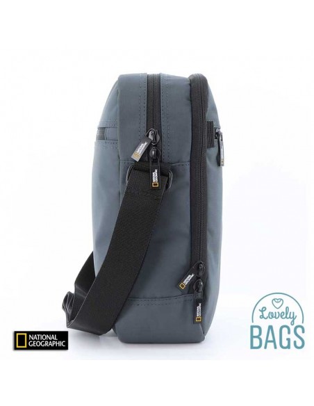 Bolsa tiracolo grande cinzenta ecológica National Geographic - Mutation