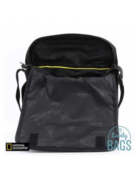 Bolsa tiracolo grande preta ecológica National Geographic - Mutation