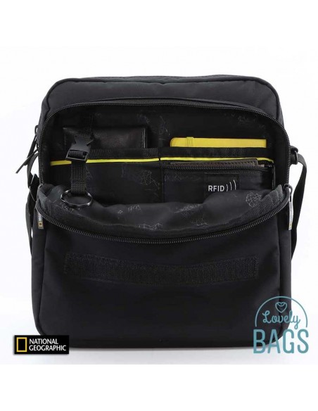 Bandolera ecològica gran negra National Geographic - Mutation