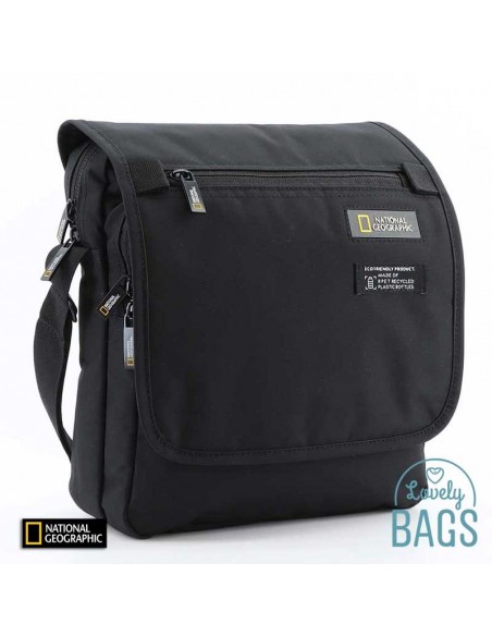 Bolsa tiracolo grande preta ecológica National Geographic - Mutation