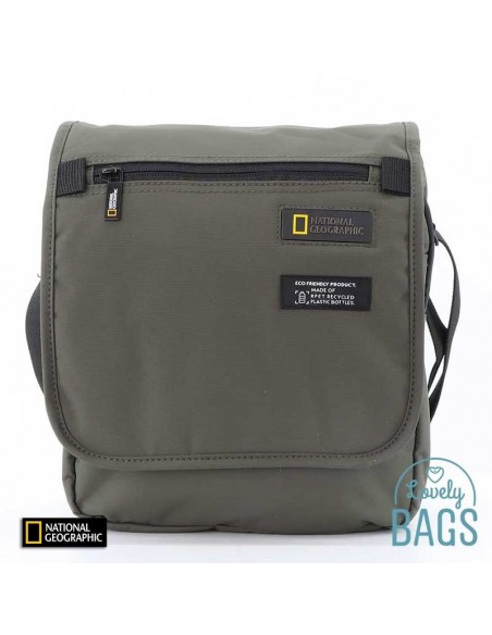 Bandolera ecològica gran verd caqui National Geographic - Mutation