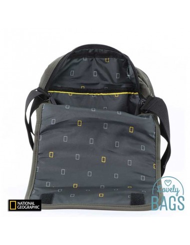 Mala tiracolo grande verde caqui ecológica National Geographic - Mutation