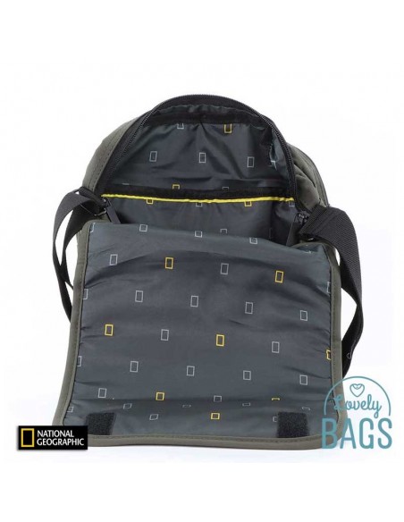 Bandolera ecològica gran verd caqui National Geographic - Mutation