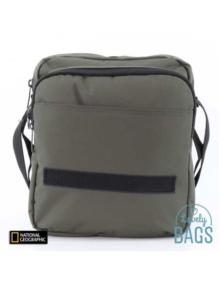 Mala tiracolo grande verde caqui ecológica National Geographic - Mutation