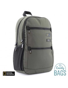 Mochila ecológica verde caqui para ordenador National Geographic - Mutation