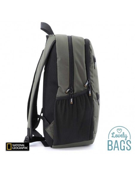 Mochila ecológica verde caqui para portatil National Geographic - Mutation