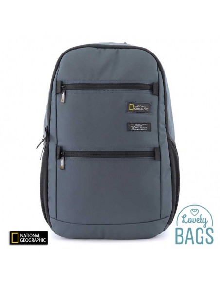 Mochila ecológica gris para ordenador National Geographic - Mutation