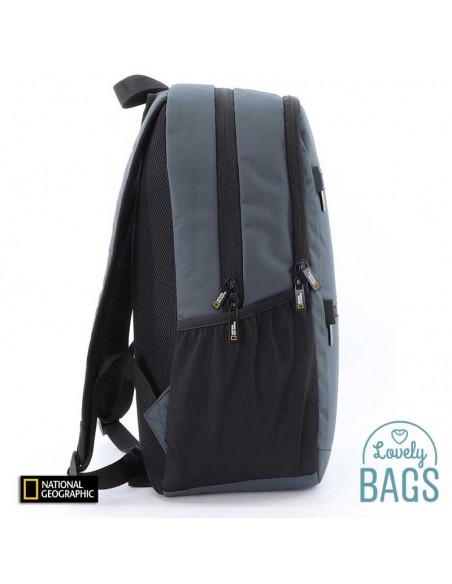 Mochila ecológica cinzenta para portatil National Geographic - Mutation
