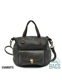 Bossa bandolera marró amb ansa curta Cuirots - Pell Austràlia