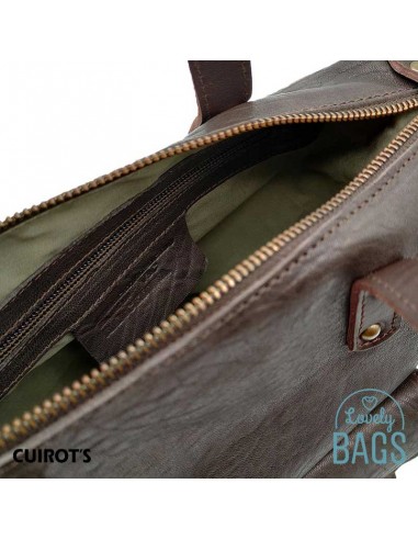 Bossa bandolera marró amb ansa curta Cuirots - Pell Austràlia