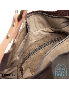 Bossa Shopper gran marró Cuirots - pell Patchwork 2