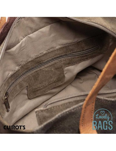 Bolso pequeño marrón de mano Cuirots - Patchwork