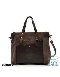 Bolso pequeño de Mano en piel marrón Cuirots - Canvas