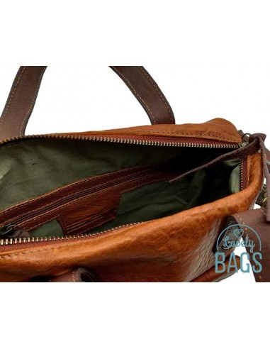 Bossa Tote de pell de xai color cuir - Cuirots Austràlia