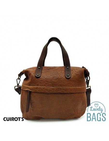 Bossa Tote de pell de xai color cuir - Cuirots Austràlia