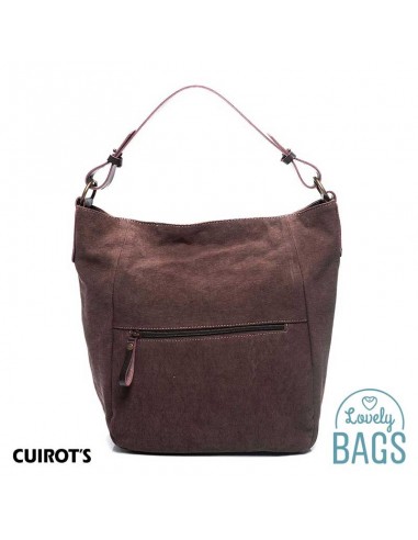 Bolso Hobo marrón en piel con asa extraíble Cuirots - Canvas