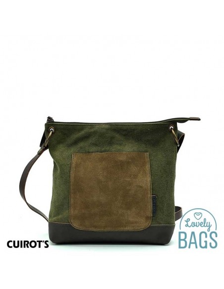 Bandolera Cuirots - Lona i pell