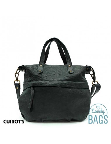 Bolso Tote negro de mano Cuirots - piel Australia