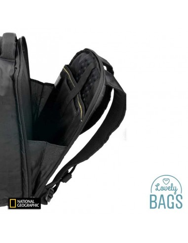 Mochila ecológica negra para ordenador National Geographic - Transform