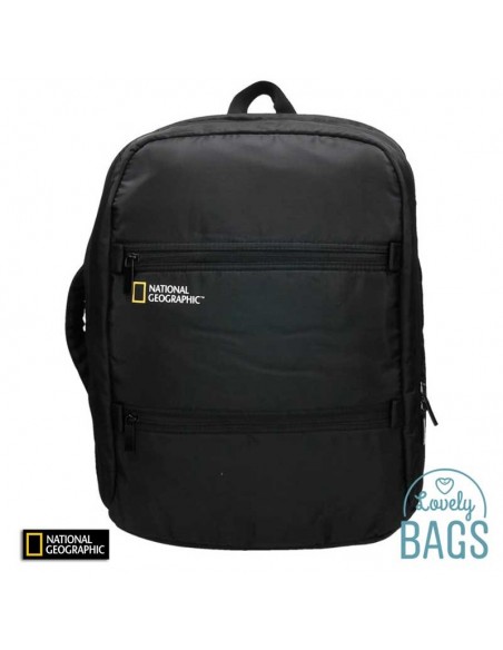 Motxilla ecològica negra per a ordinador National Geographic - Transform