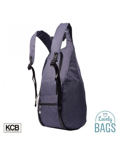 Mochila antirrobo urbana en lona azul - KCB