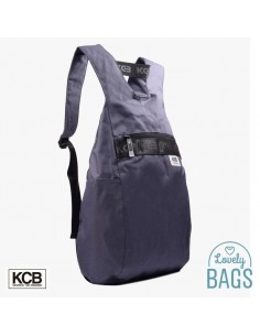 Mochila anti-furto urbana de lona azul - KCB 2