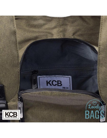 Motxilla antirobatori urbana de lona verda - KCB