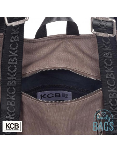 Mochila anti-roubo taupe KCB - Slant