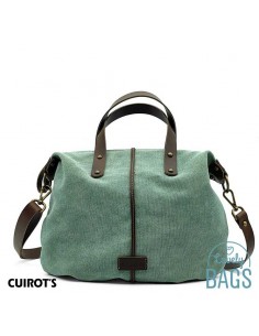 Bossa tote verda Cuirots - Canvas