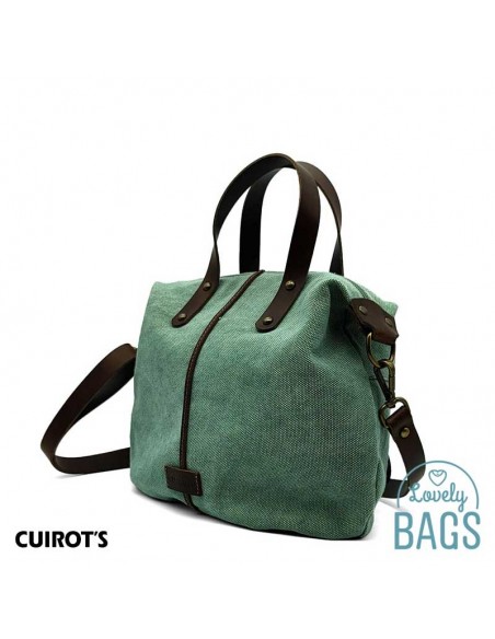 Bossa tote verda Cuirots - Canvas
