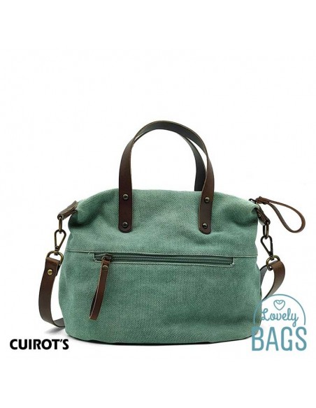 Bossa tote verda Cuirots - Canvas