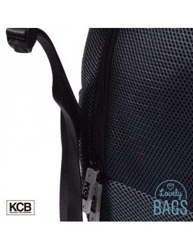 Mochila anti-roubo azul super leve KCB - 3D