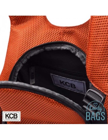 Mochila antirrobo naranja super light KCB - 3D