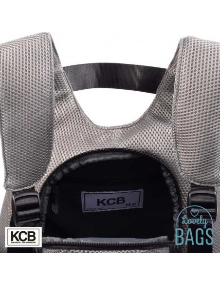 Mochila antirrobo gris super light KCB - 3D
