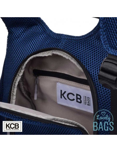 Mochila antirrobo azul jeans super light KCB - 3D