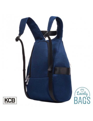 Mochila anti-roubo azul jeans super leve KCB - 3D