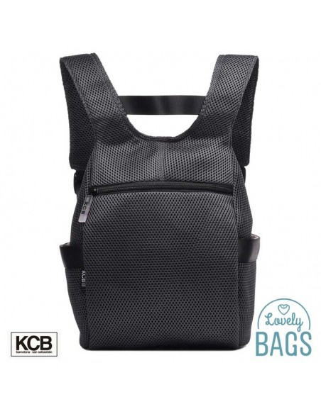 Mochila antirrobo gris humo super light KCB - 3D