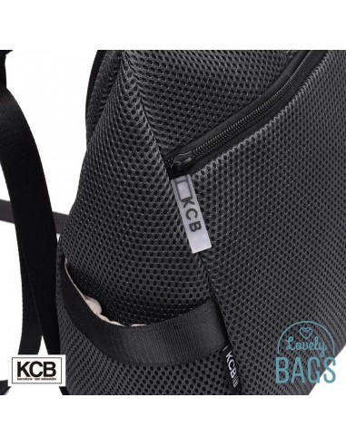 Mochila antirrobo gris humo super light KCB - 3D