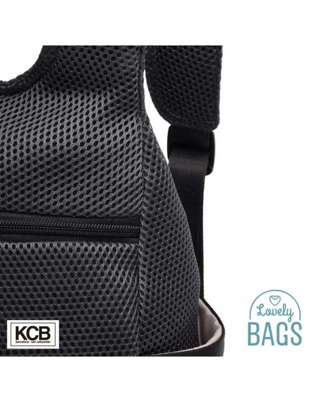 Mochila antirrobo gris humo super light KCB - 3D